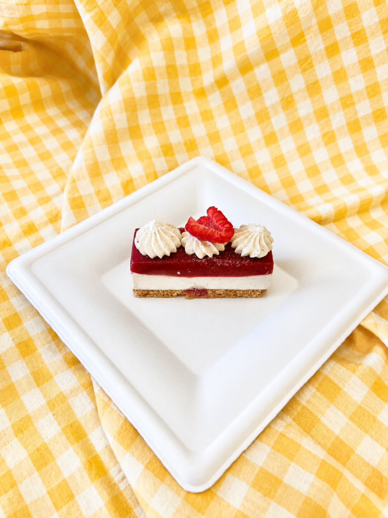 Cheesecake végétal vanille & fruits rouges