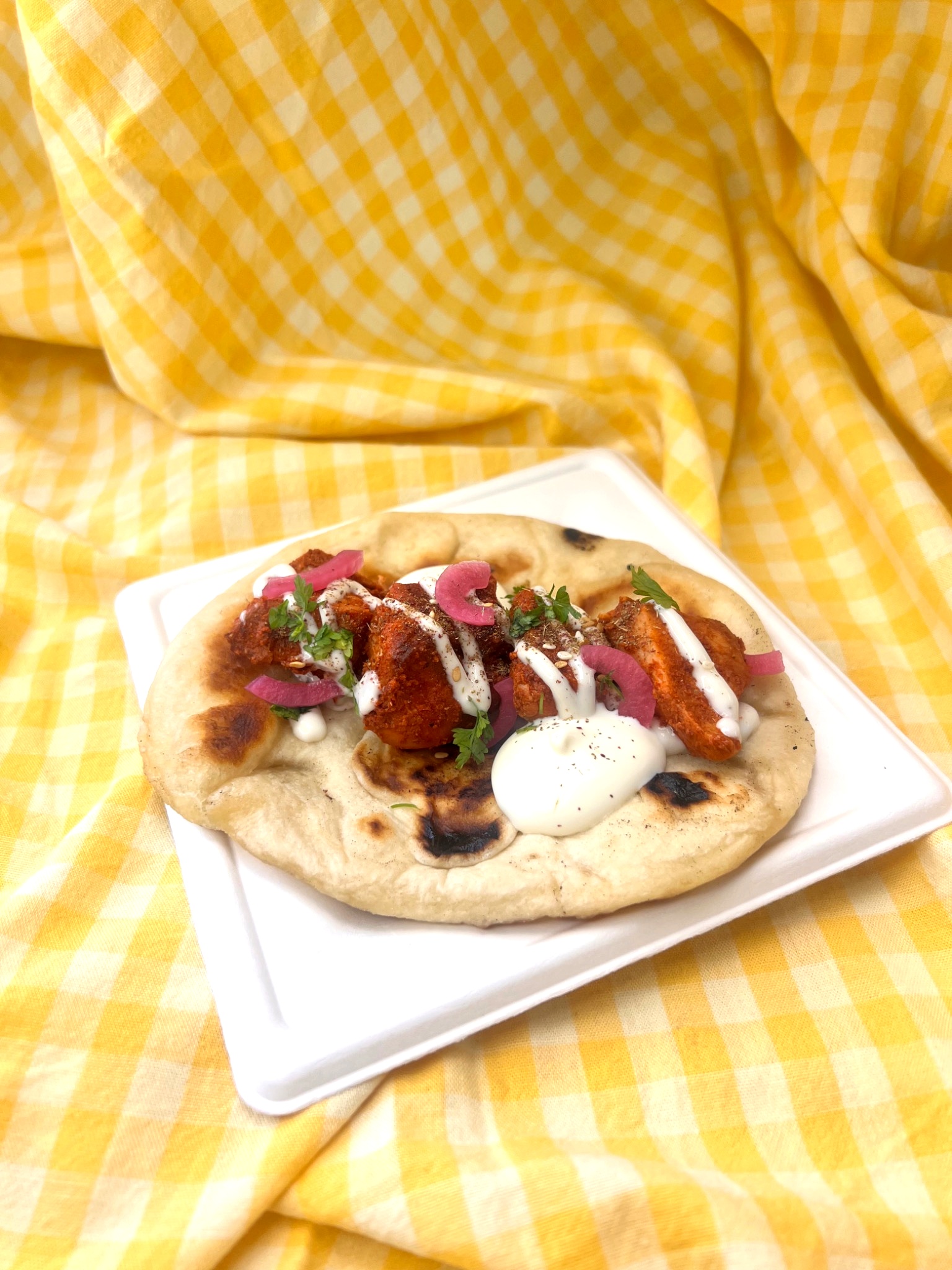 Souvlaki grec pickles tzatziki